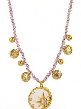 Boho star necklace Q528
